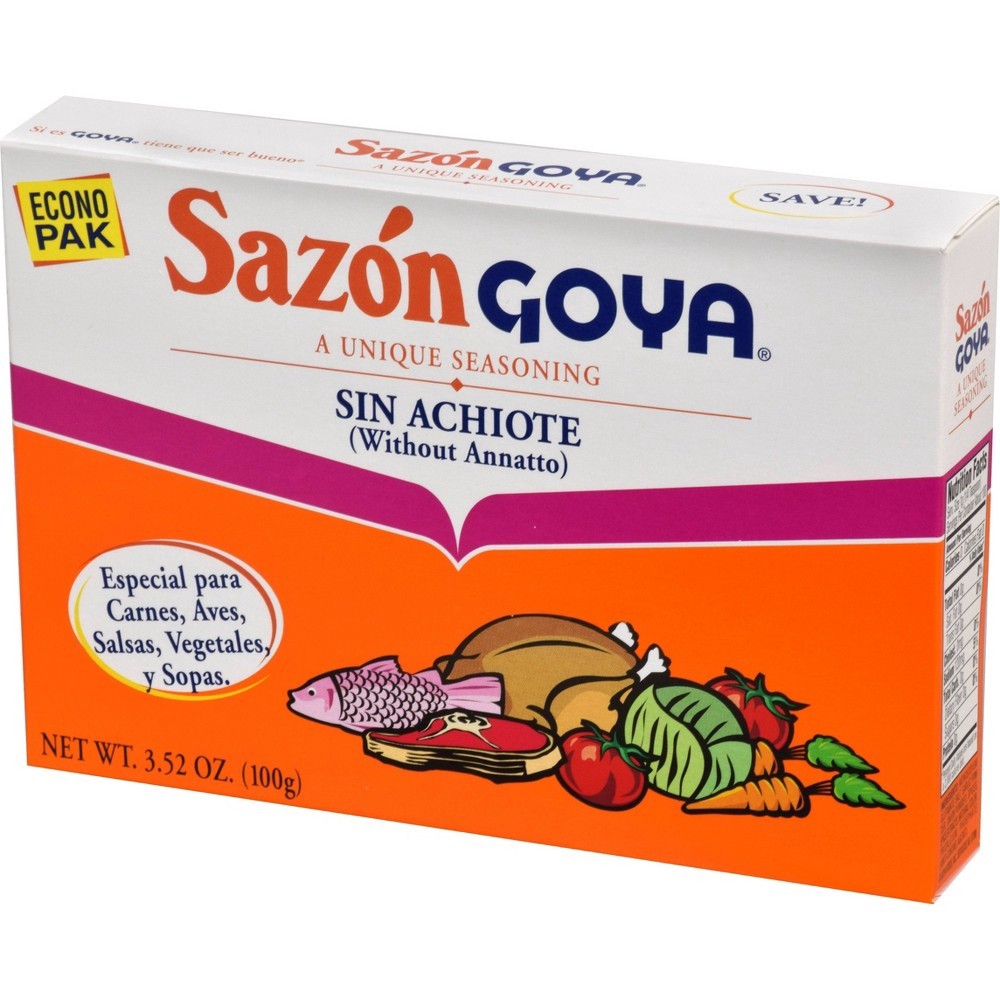 slide 3 of 5, Sazon Goya Unique Seasoning without Annatto, 3.52 oz