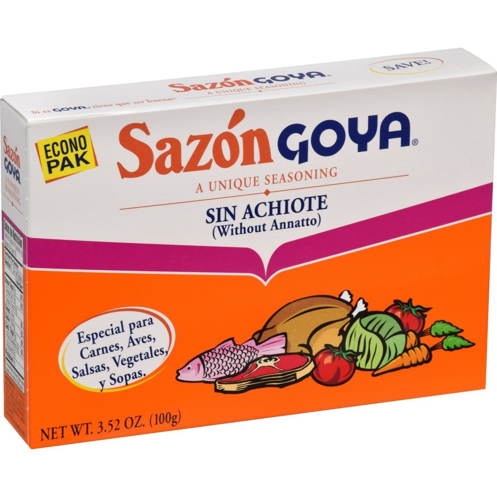 slide 4 of 5, Sazon Goya Unique Seasoning without Annatto, 3.52 oz