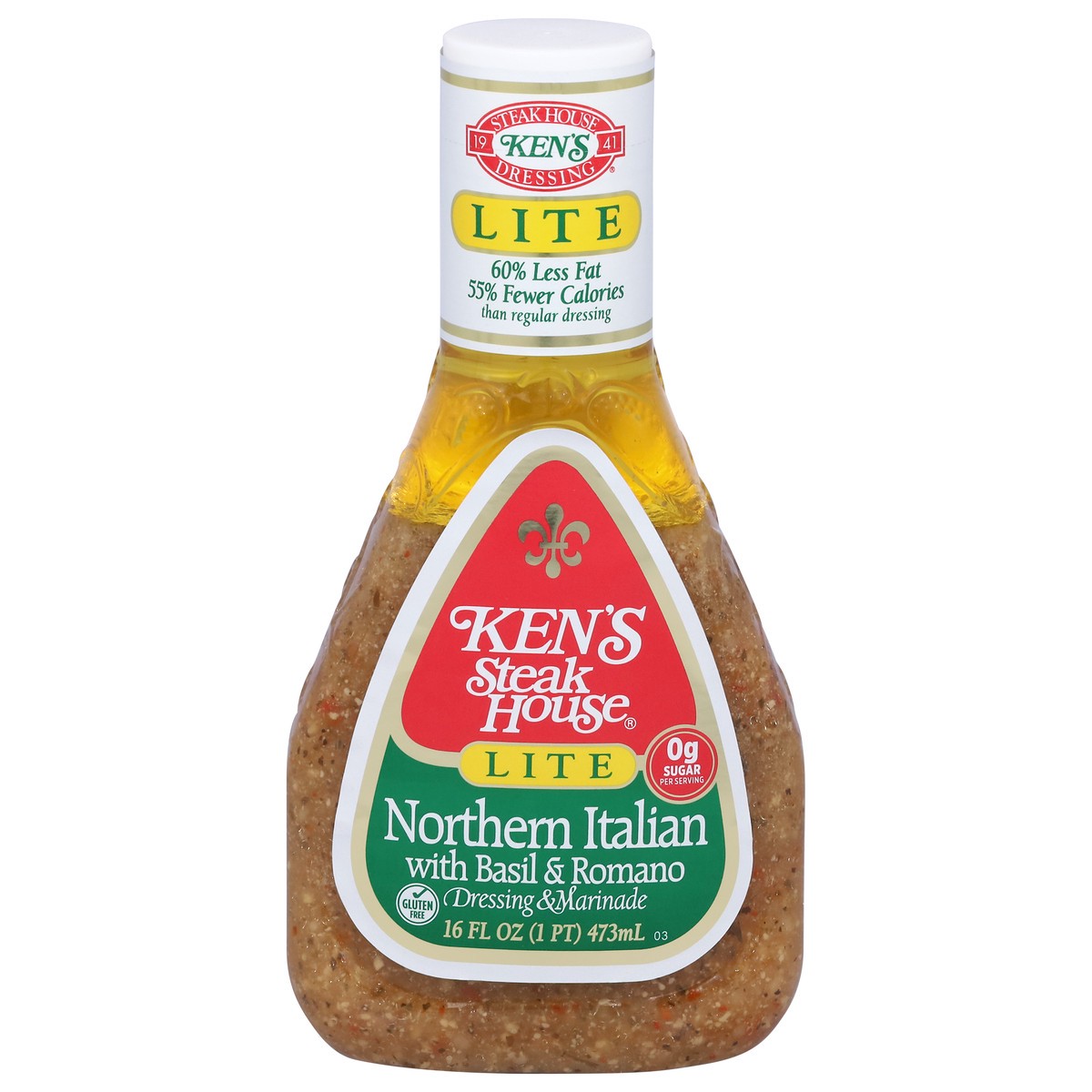 slide 1 of 12, Ken's Steak House Lite Northern Italian with Basil & Romano Dressing & Marinade 16 fl oz, 16 fl oz