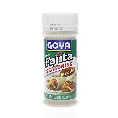 slide 1 of 1, Goya Seasoning Fajita Mesquite Jar, 6 oz