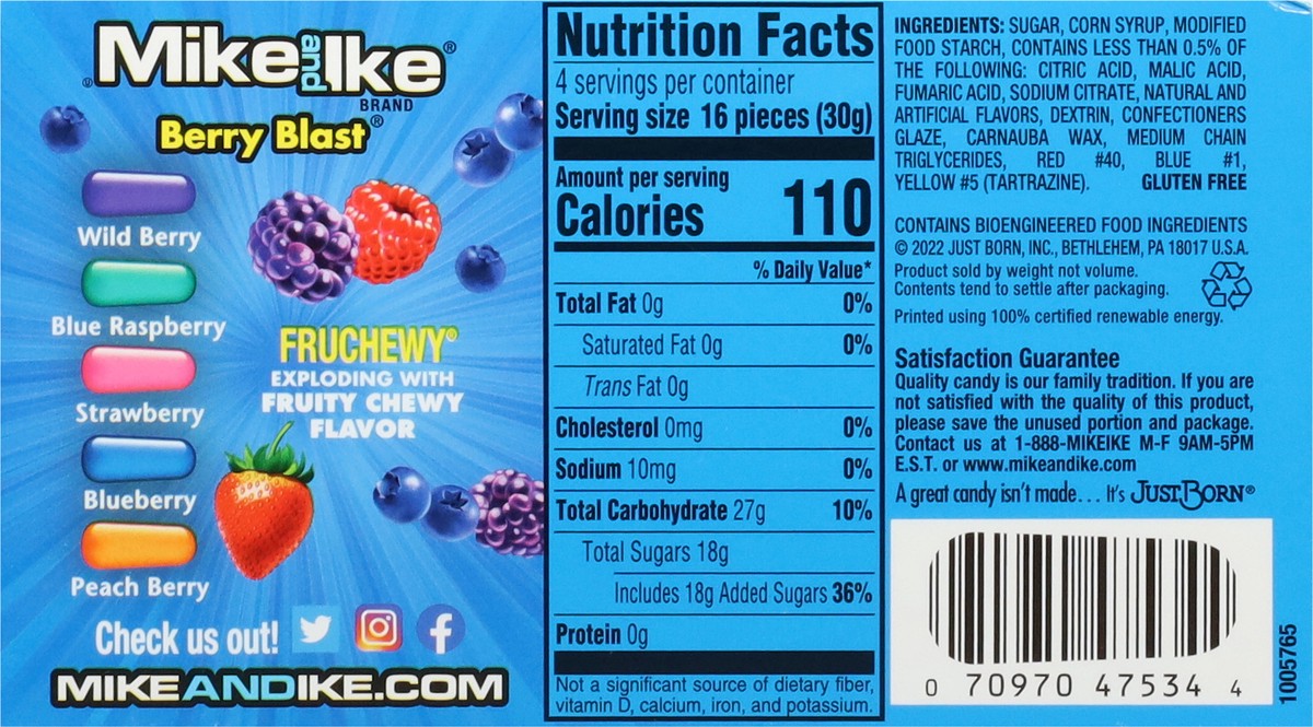 slide 13 of 13, MIKE AND IKE Berry Blast Candy 4.25 oz, 4.25 oz