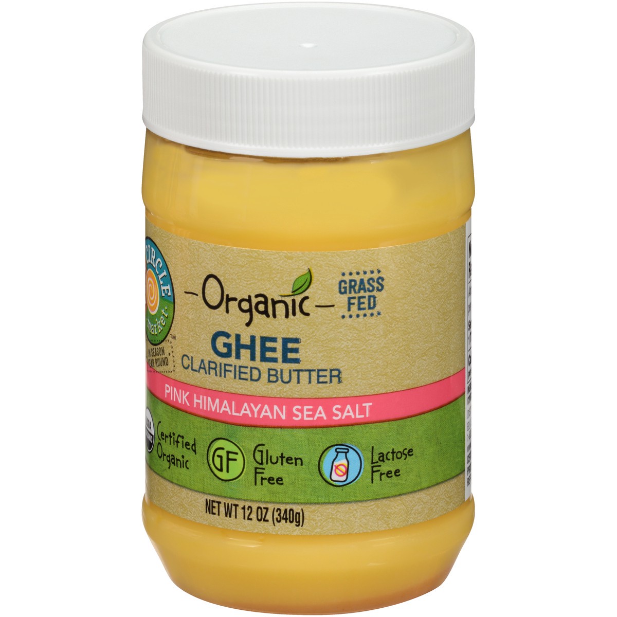 slide 7 of 9, Full Circle Market Pink Himalayan Sea Salt Clarified Butter Ghee, 12 oz