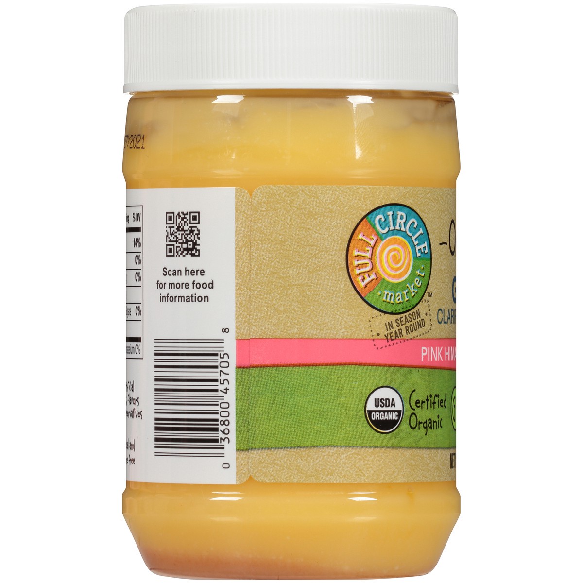 slide 9 of 9, Full Circle Market Pink Himalayan Sea Salt Clarified Butter Ghee, 12 oz