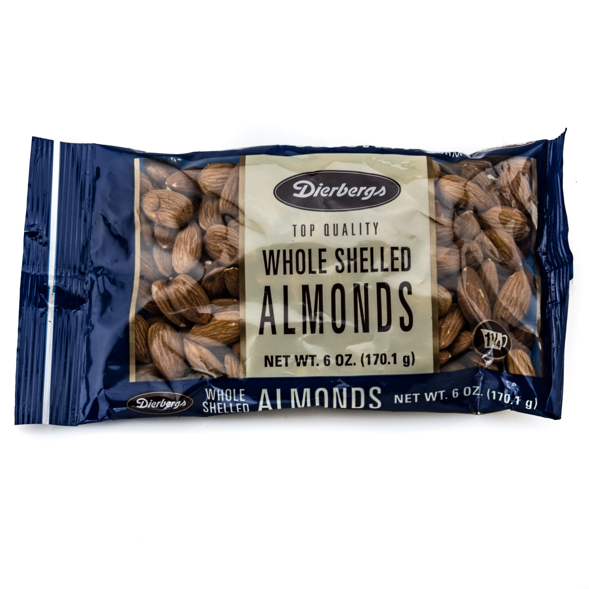 slide 1 of 1, Dierbergs Natural Whole Alomds, 6 oz