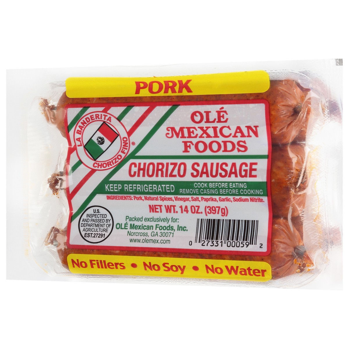 slide 7 of 13, Olé Mexican Foods Pork Chorizo Sausage 14 oz, 14 oz