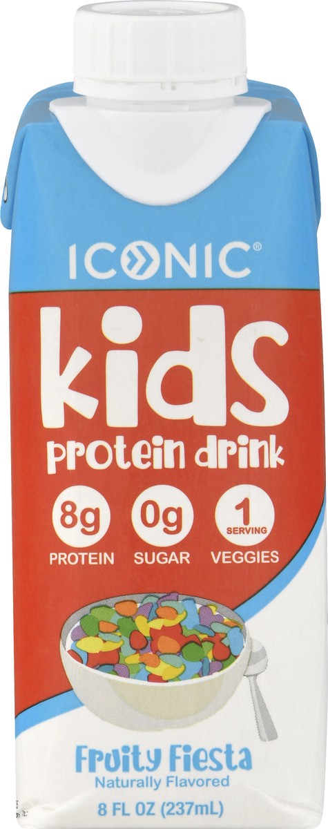 slide 10 of 10, ICONIC Kids Fruity Fiesta Protein Drink 8 oz, 8 oz