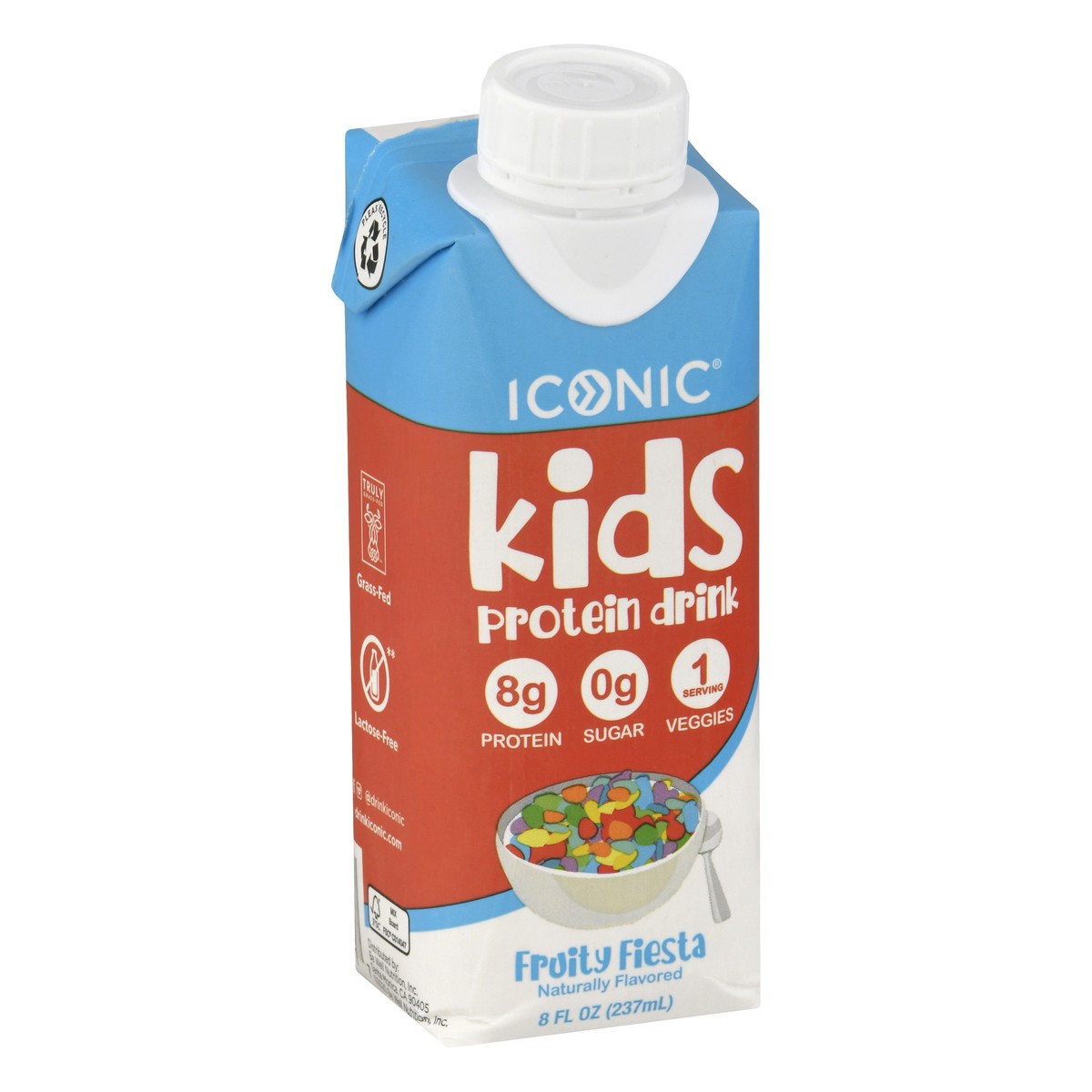 slide 9 of 10, ICONIC Kids Fruity Fiesta Protein Drink 8 oz, 8 oz