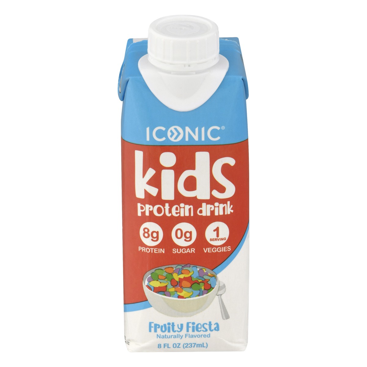 slide 1 of 10, ICONIC Kids Fruity Fiesta Protein Drink 8 oz, 8 oz