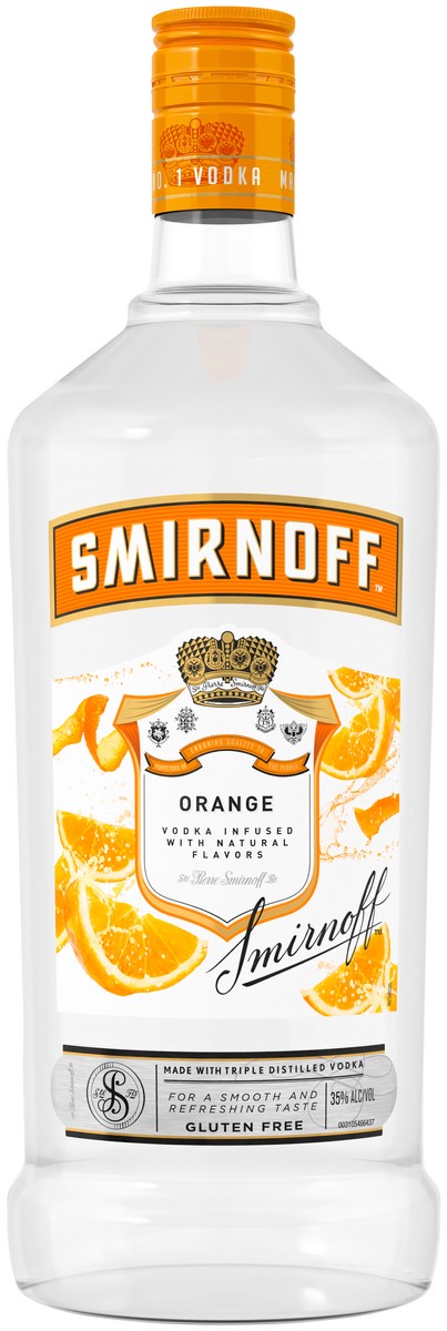 slide 1 of 3, Smirnoff Orange Vodka, 1.75 liter