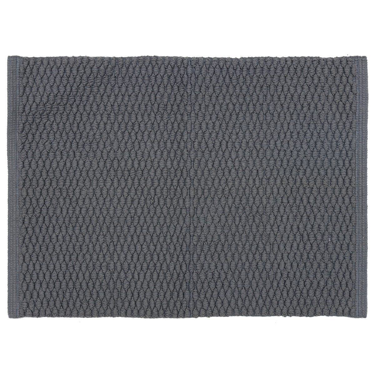 slide 1 of 9, Room & Retreat Cotton Low Loop Bath Rug Dk Gray 17" x 24", 1 ct