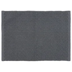 Room & Retreat Cotton Low Loop Bath Rug Dk Gray 17" x 24"