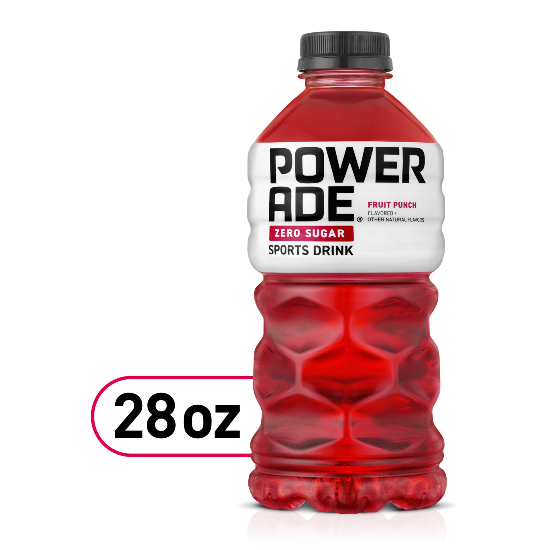 slide 1 of 14, Powerade Zero Sugar Fruit Punch Sports Drink, 28 fl oz
