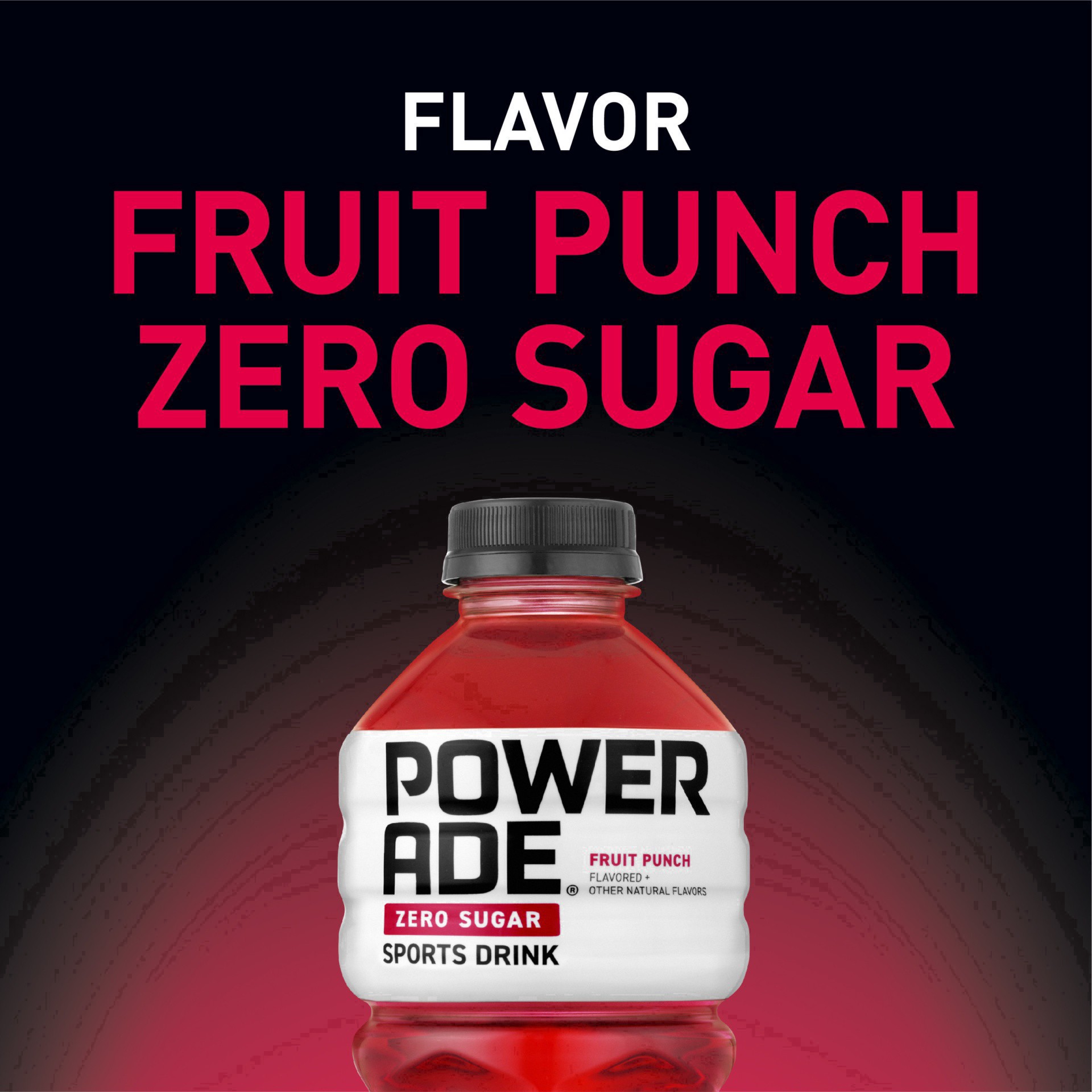 slide 8 of 23, Powerade Zero Fruit Punch Sports Drink - 28 fl oz Bottle, 28 fl oz