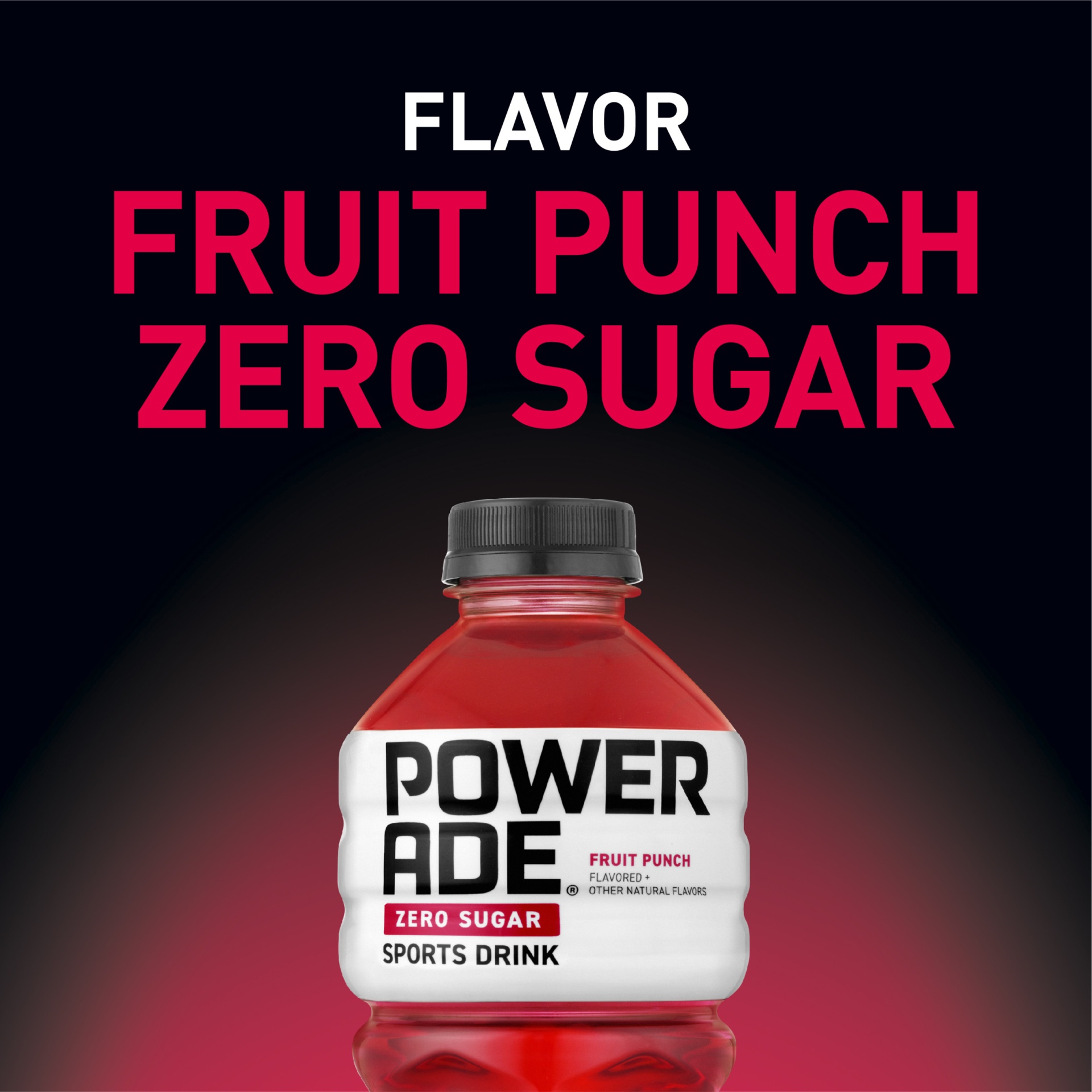 slide 11 of 14, Powerade Zero Sugar Fruit Punch Sports Drink, 28 fl oz