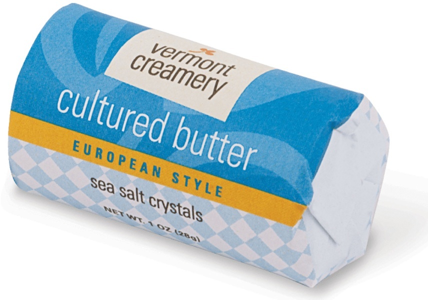 slide 1 of 8, Vermont Creamery European Style Sea Salt Crystals Cultured Butter, 6 oz