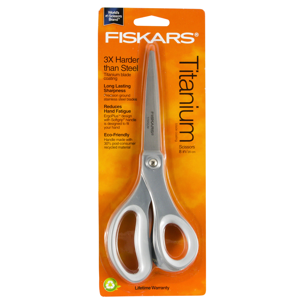 slide 1 of 2, Fiskars Performance Titanium Scissors Gray, 8 in