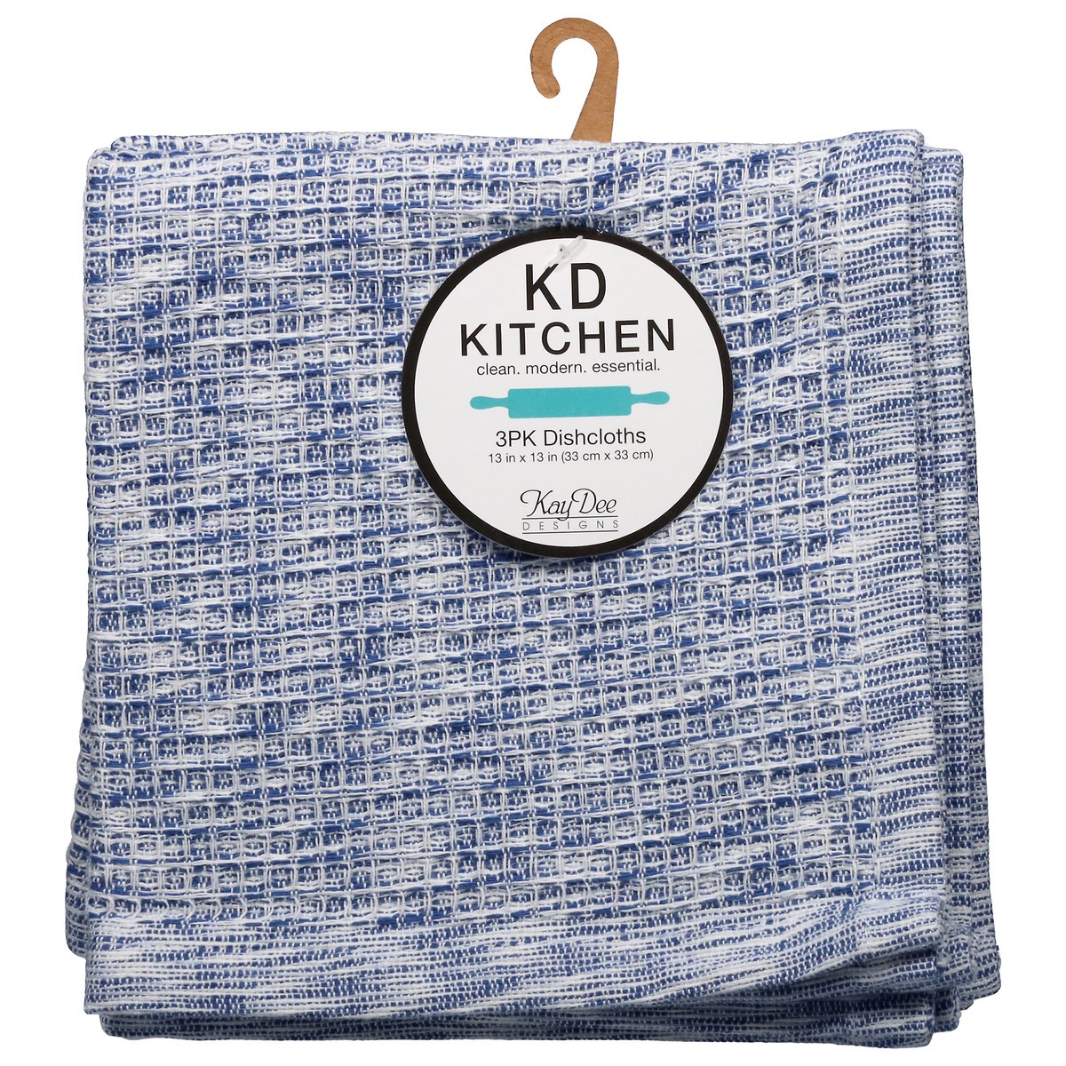 slide 3 of 12, Kay Dee Dishcloth True Blue, 3 ct