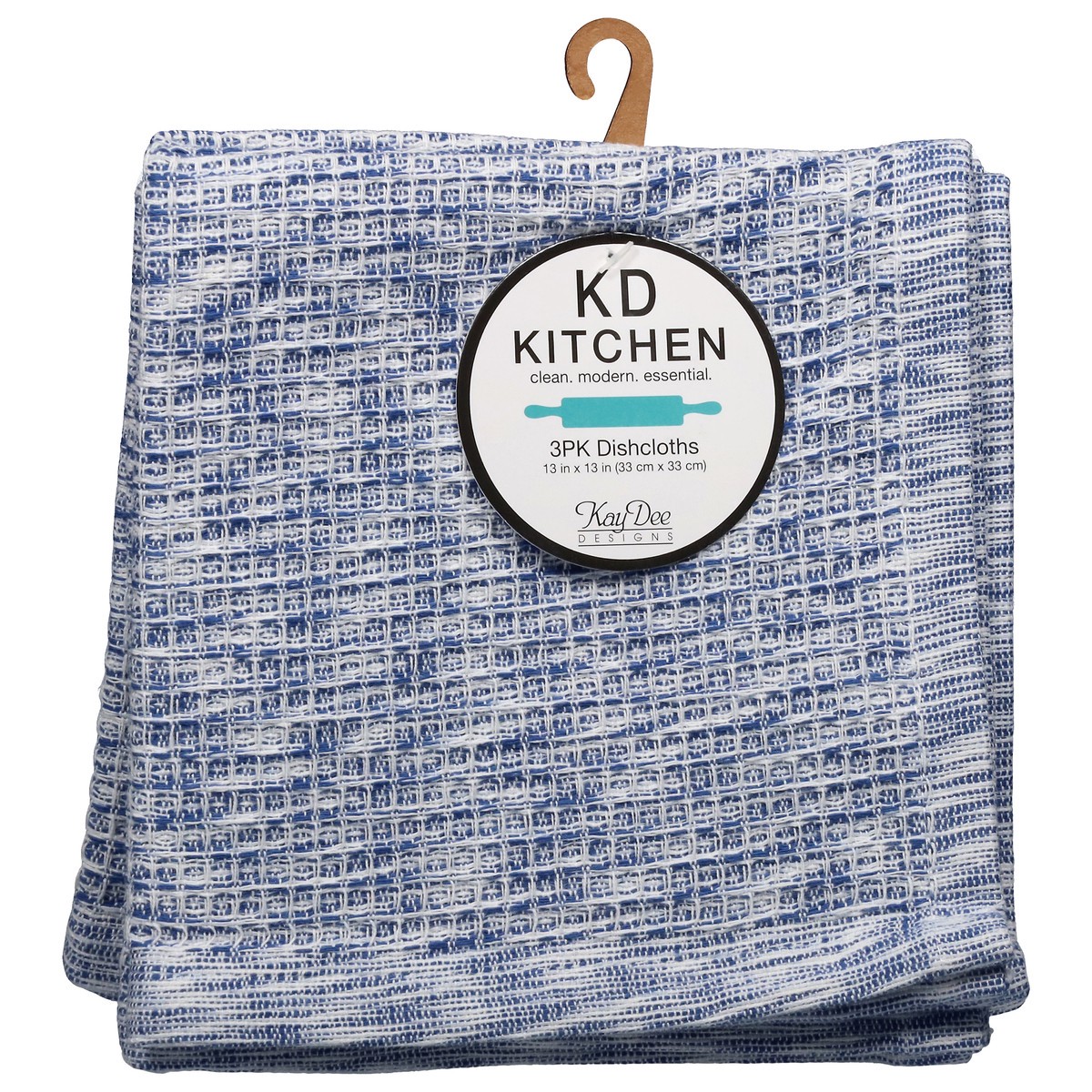 slide 6 of 12, Kay Dee Dishcloth True Blue, 3 ct