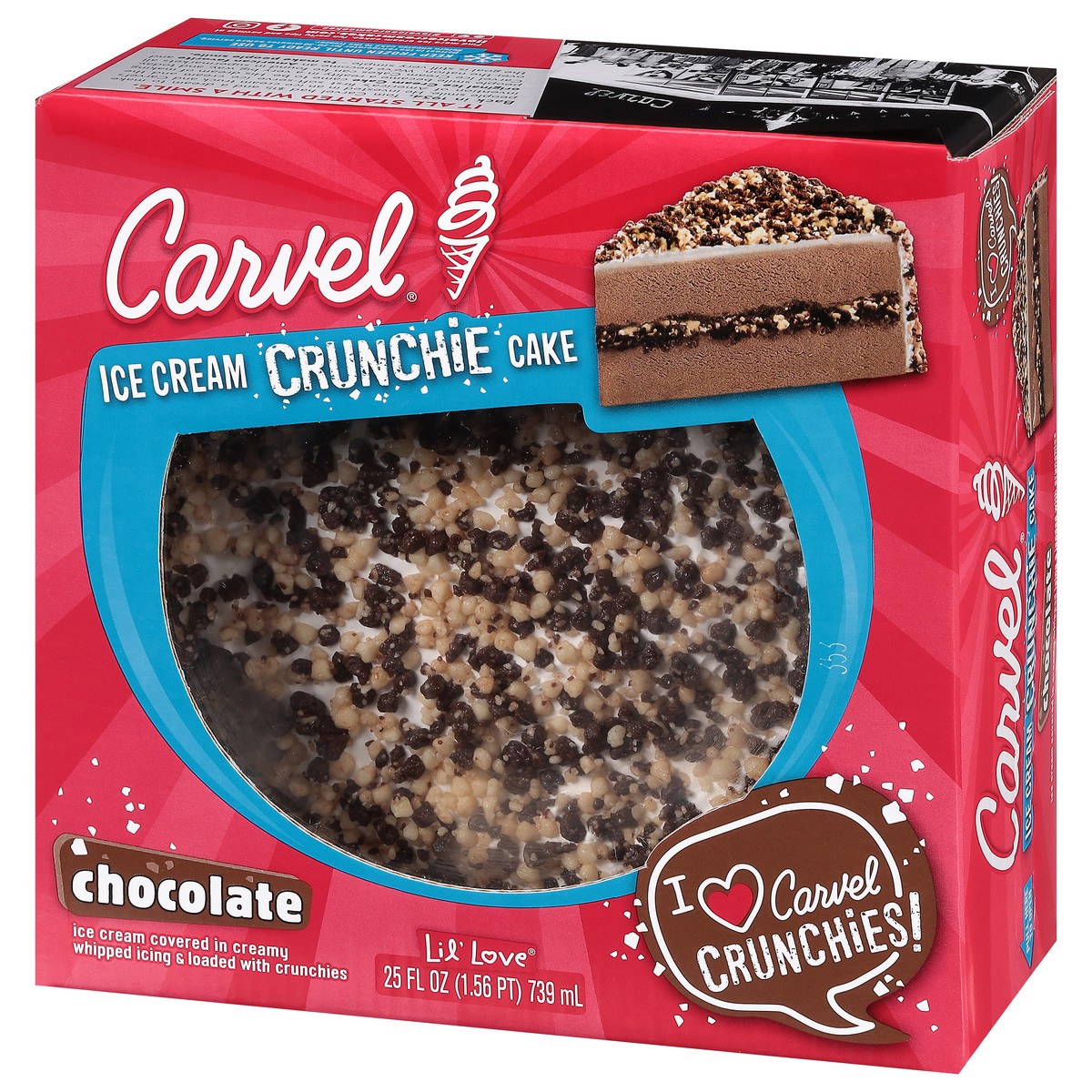 slide 4 of 9, Carvel Crunchie Chocolate Ice Cream Cake 25 fl oz, 25 fl oz