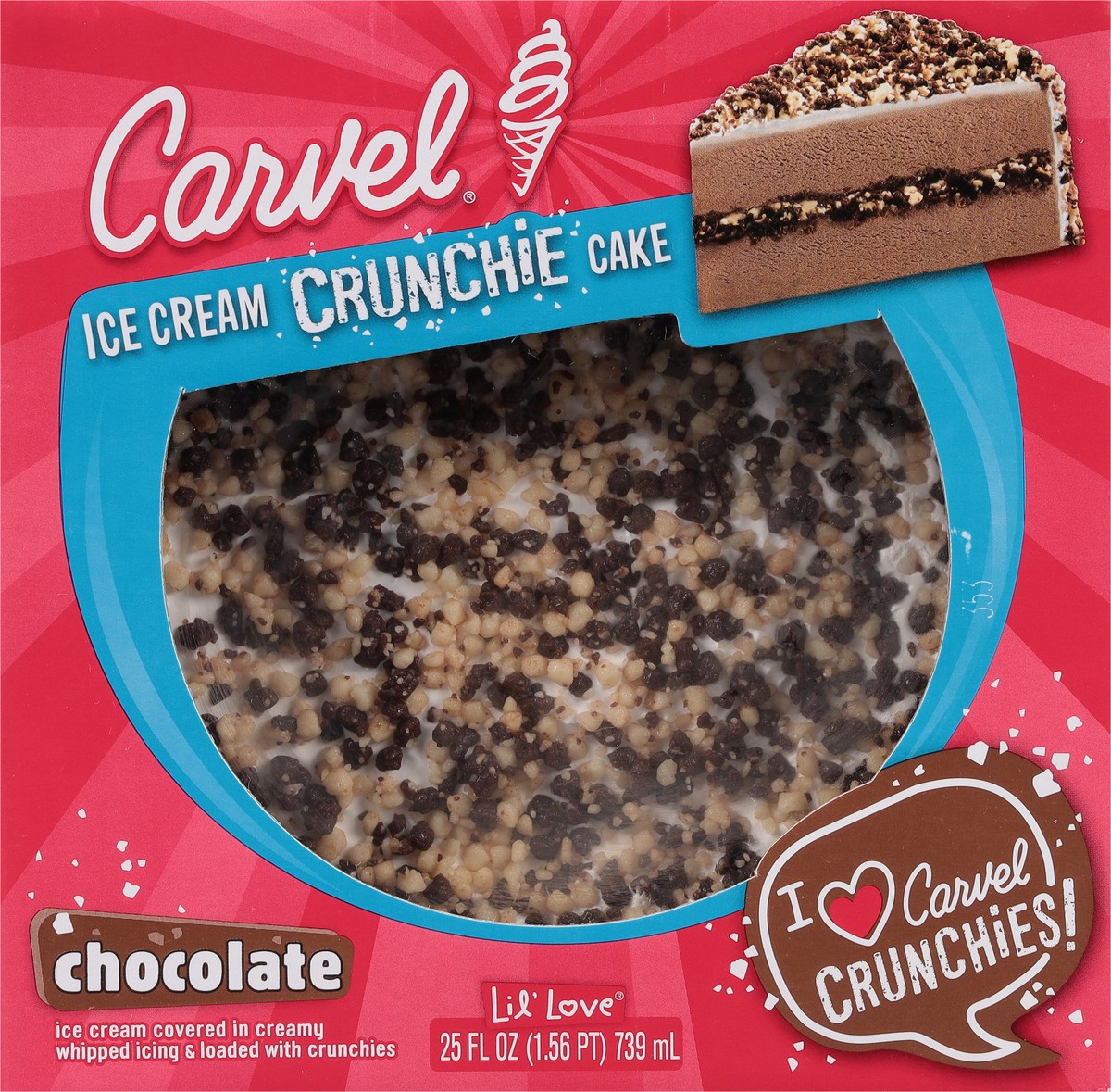 slide 9 of 9, Carvel Crunchie Chocolate Ice Cream Cake 25 fl oz, 25 fl oz