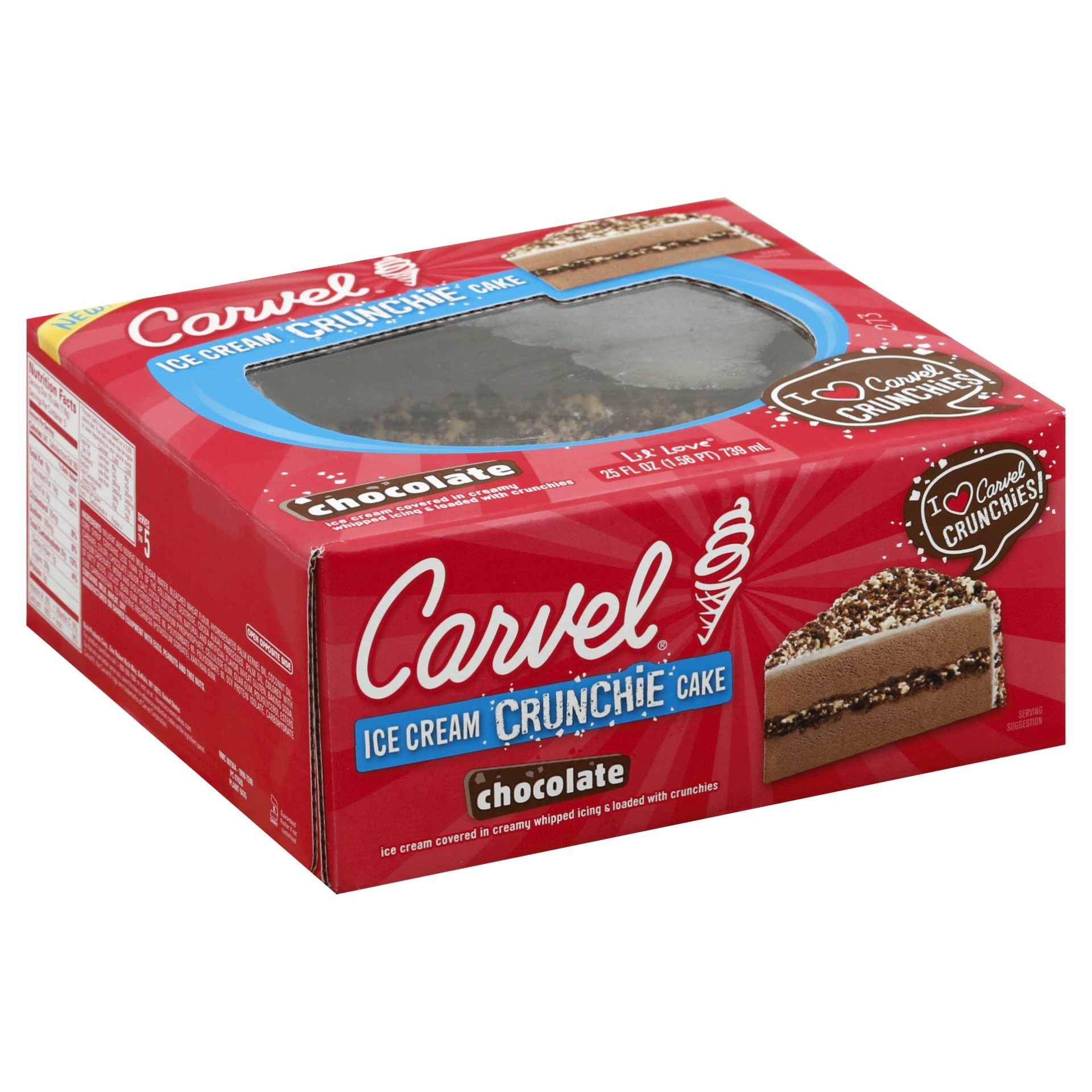 Carvel Lil' Love Chocolate Ice Cream Crunchie Cake 25 Fl Oz | Shipt