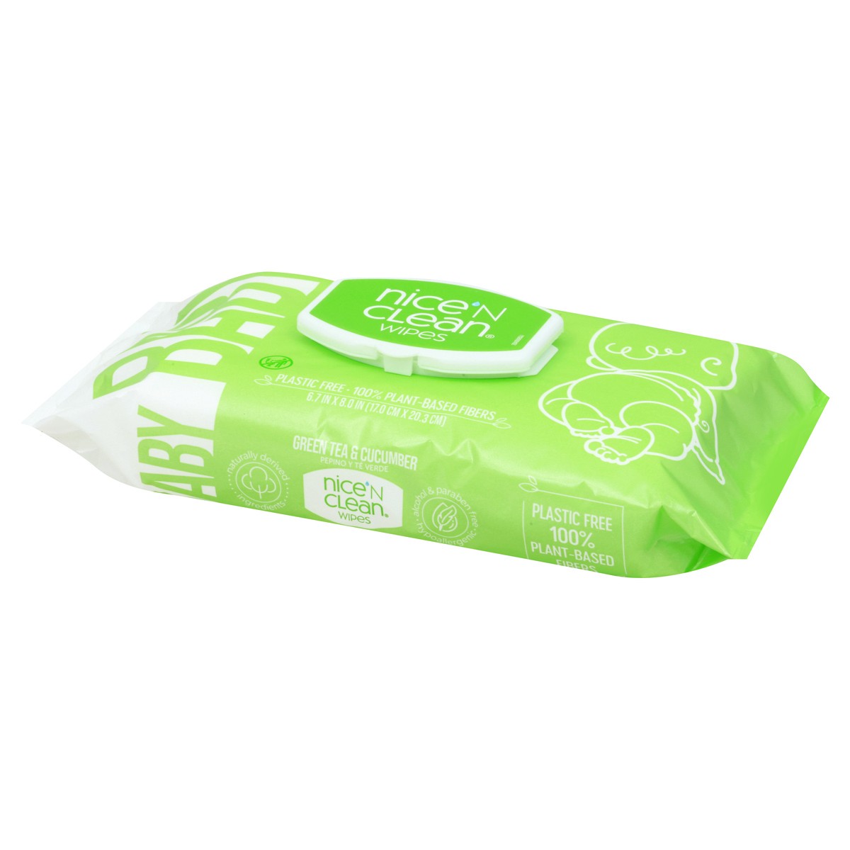 slide 9 of 12, Nice 'n Clean Green Tea & Cucumber Baby Wipes 64 ea, 64 ct