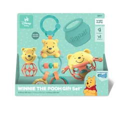 Bright Starts Disney Baby Winnie the Pooh Silly Ole Bundle Gift Set by Bright Starts, 5 Toys Included for Newborns & Up