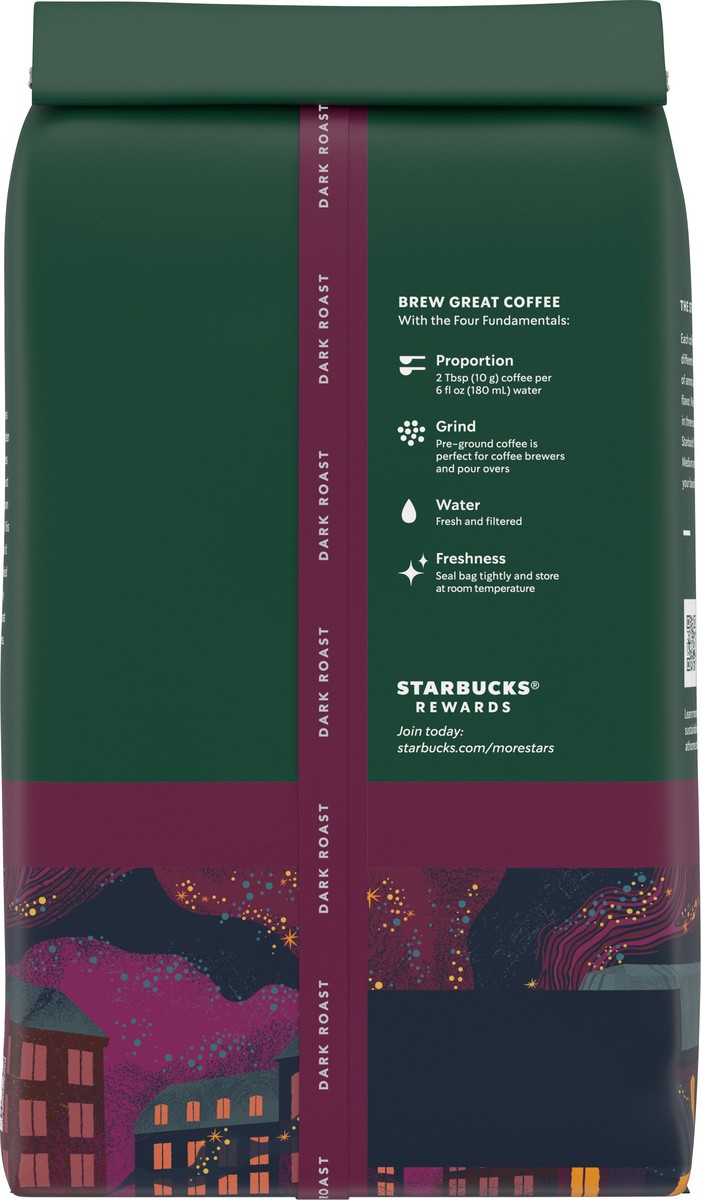 slide 7 of 9, Starbucks Ground Coffee, Dark Roast Coffee, French Roast, 100% Arabica, 1 bag (18 oz), 18 oz