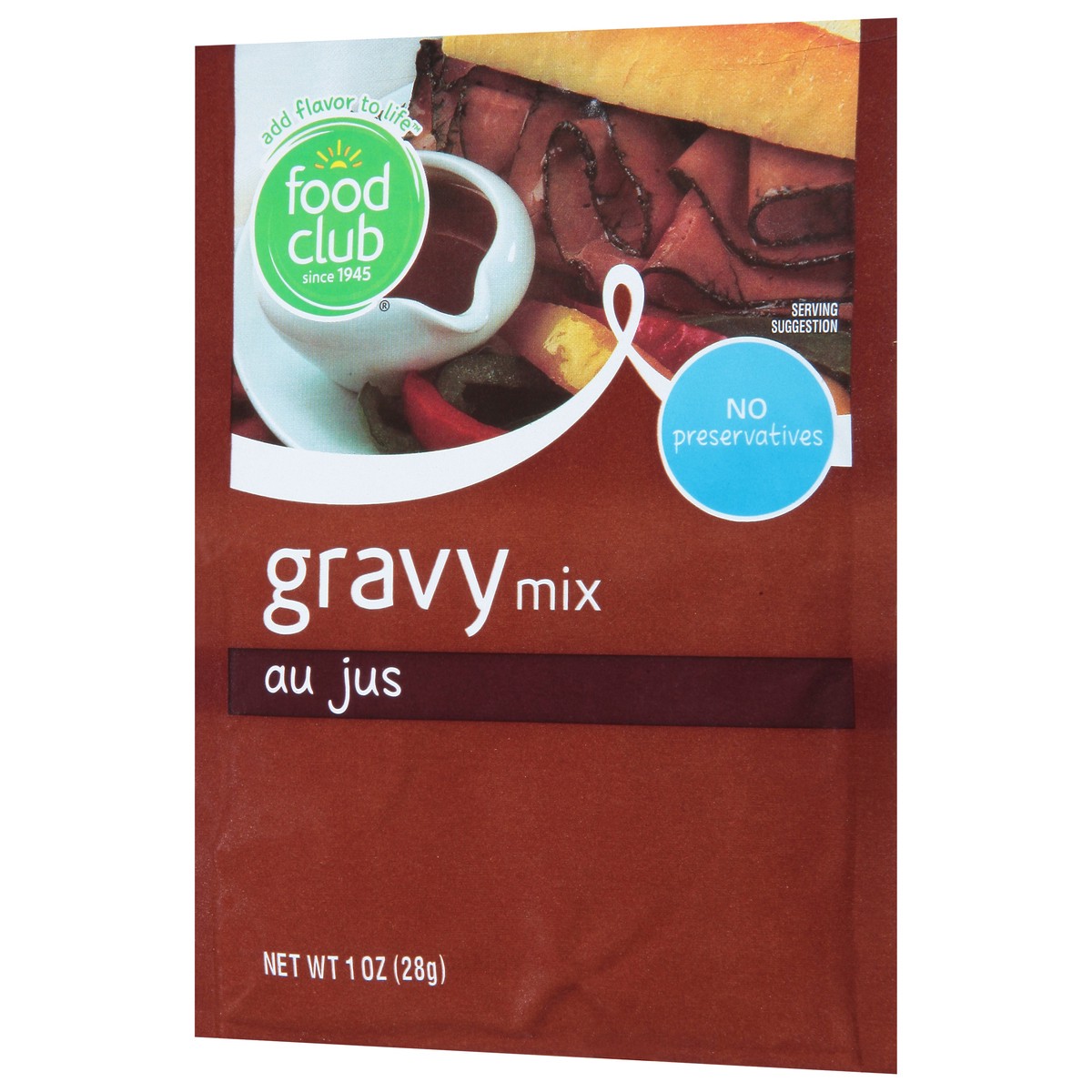 slide 7 of 9, Food Club Au Jus Gravy Mix 1 oz, 1 oz