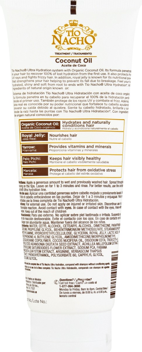slide 9 of 11, Tío Nacho Ultra Hydration Coconut Oil Hair Treatment 7.0 oz, 14 oz