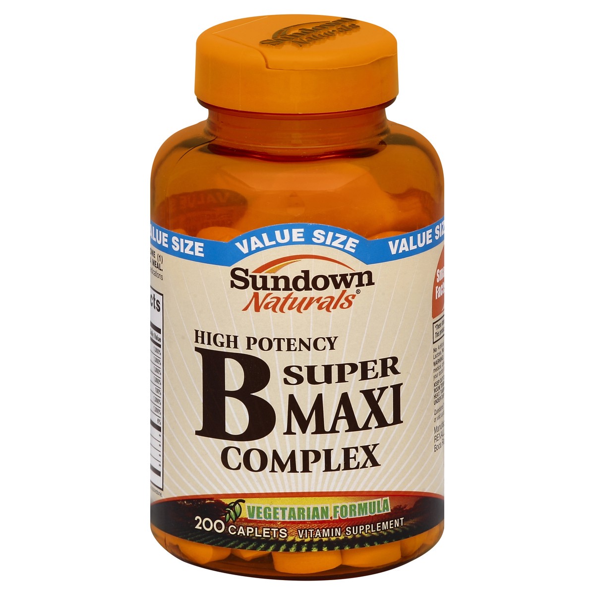 slide 3 of 3, Sundown Naturals B Super Maxi Complex 200 ea, 200 ct