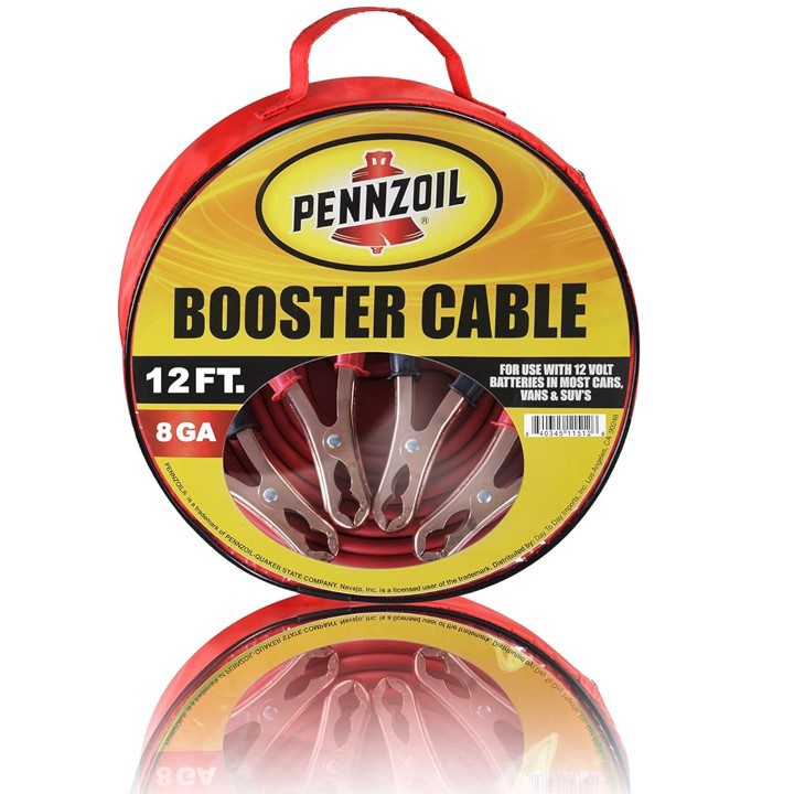 slide 2 of 3, Handy Solutions Booster Cables, 12 ft