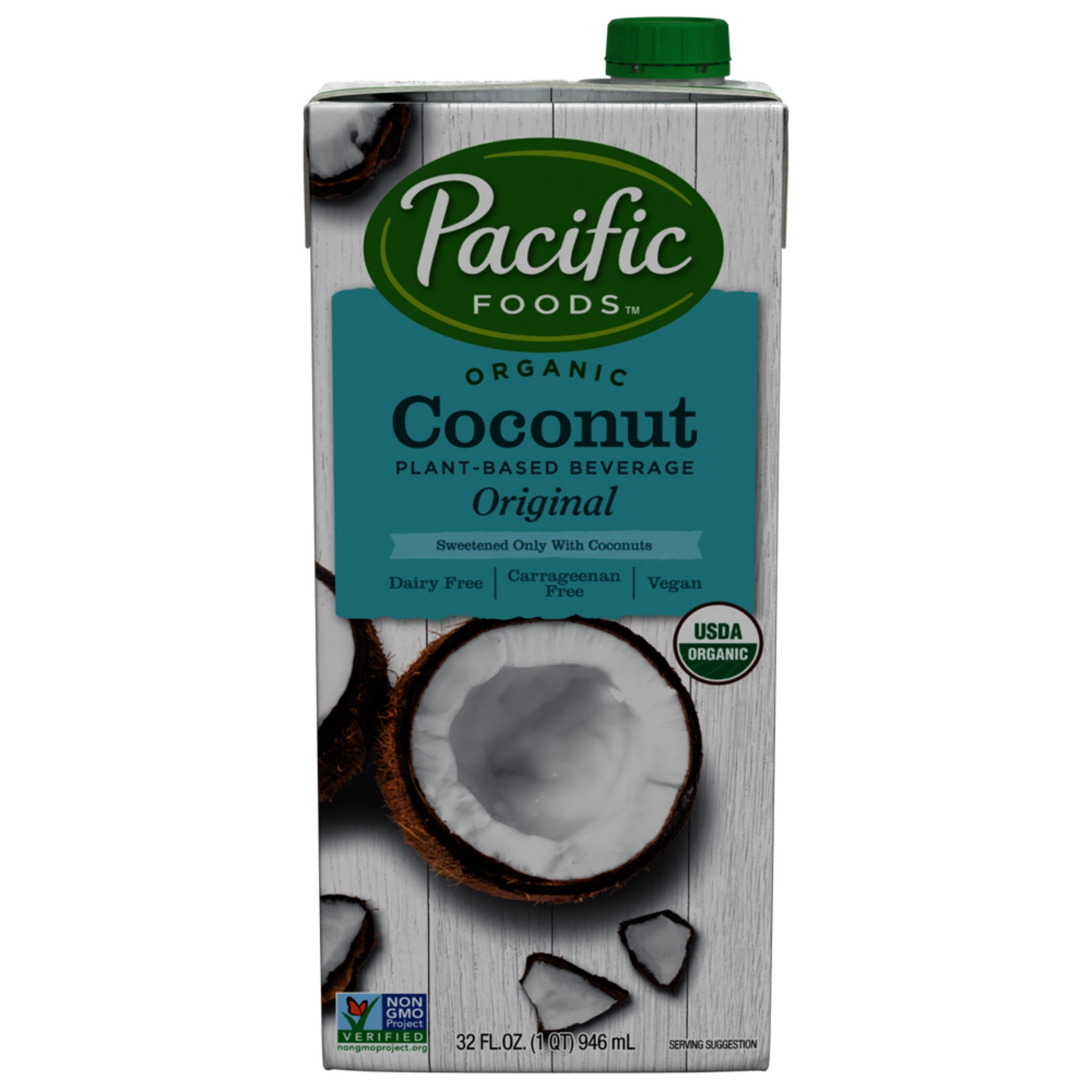 slide 1 of 9, Pacific Foods Organic Coconut Original Plant-Based Beverage, 32oz, 32 oz