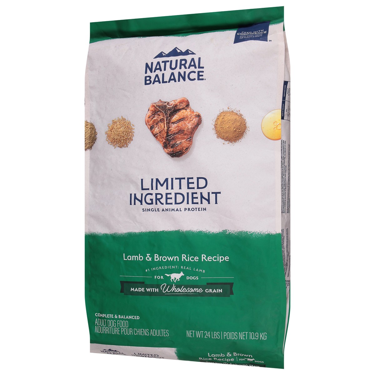 slide 7 of 14, Natural Balance Limited Ingredient Adult Lamb & Brown Rice Recipe Dog Food 24 lb, 24 lb