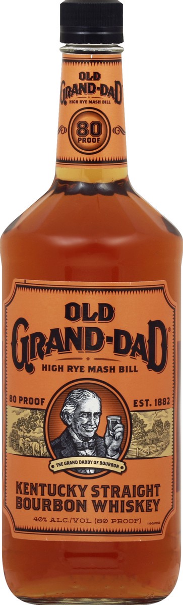 slide 2 of 6, Old Grand-Dad Bourbon Whiskey 1 lt, 1 l