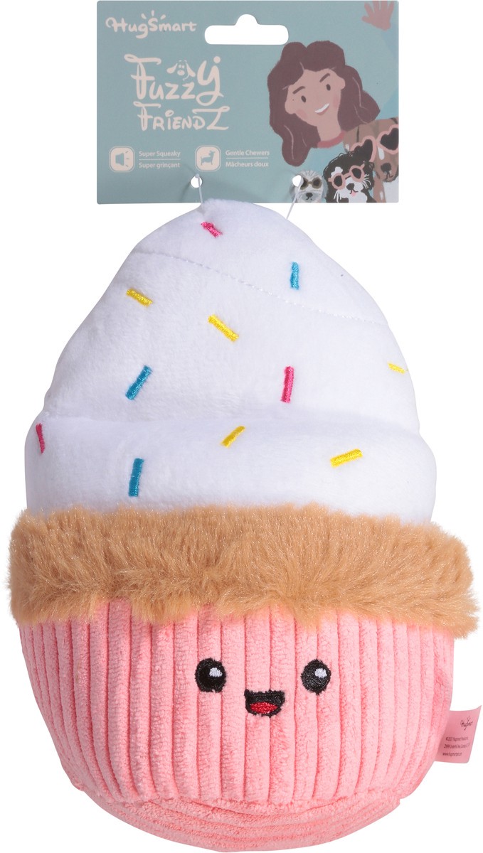 slide 8 of 9, Hugsmart Pet Dog Plush Toy Cupcake Single Pack Size 108g - EA, 1 ct