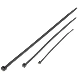 Dorman 4,6,8 in. Black Wire Ties Canister 