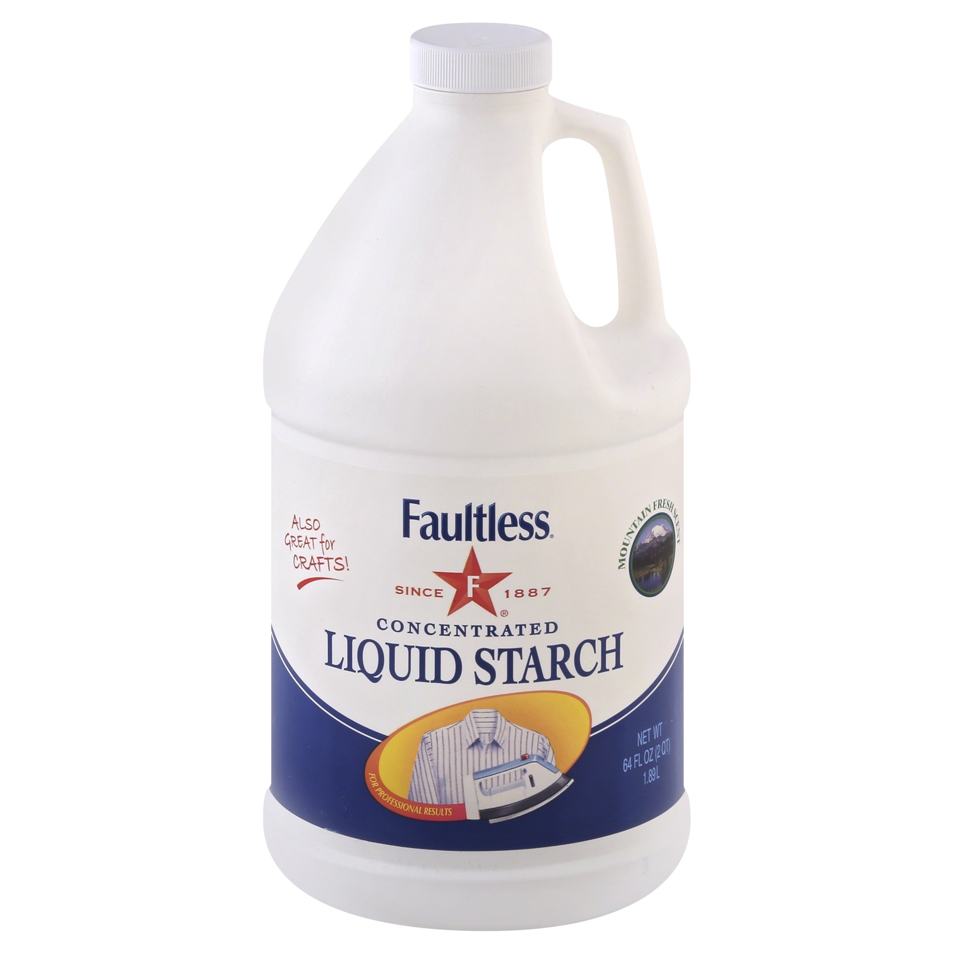 slide 1 of 4, Faultless Liquid Starch, Concentrated, 64 fl oz