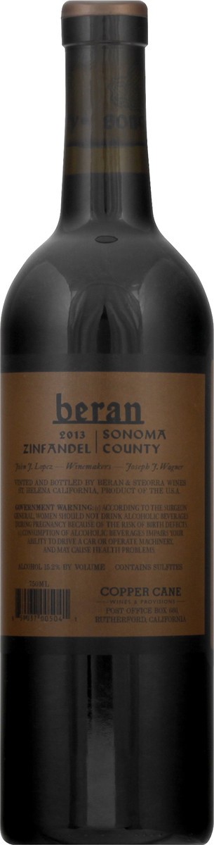 slide 2 of 7, Beran Zinfandel 750 ml, 750 ml