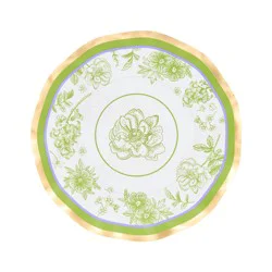 Sophistiplate Easter Toile Wavy Salad Plate