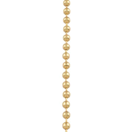 slide 1 of 2, 72" Gold Ball Necklace Chain By Bead Landing, 72 in