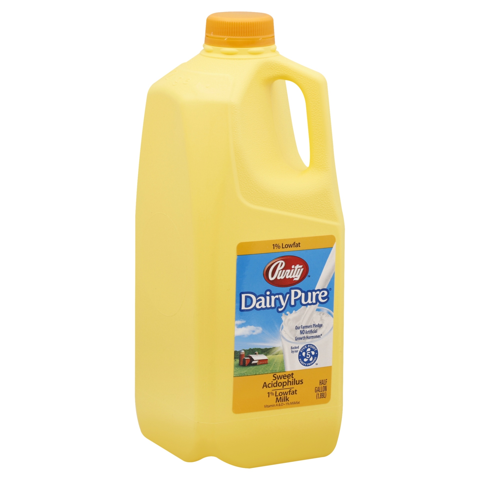 slide 1 of 1, Purity Dairy Pure Sweet Acidophilus 1% Lowfat Milk, 64 fl oz