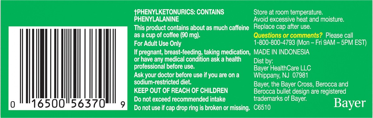 slide 3 of 8, Berocca Orange Vitamin Mineral Supplement Effervescent Tablets 20 ea, 20 ct