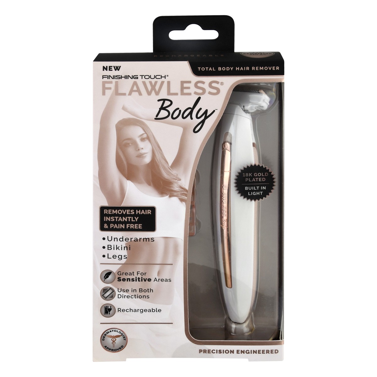 slide 1 of 10, Finishing Touch Flawless Body Total Body Hair Remover 1 ea, 1 ea