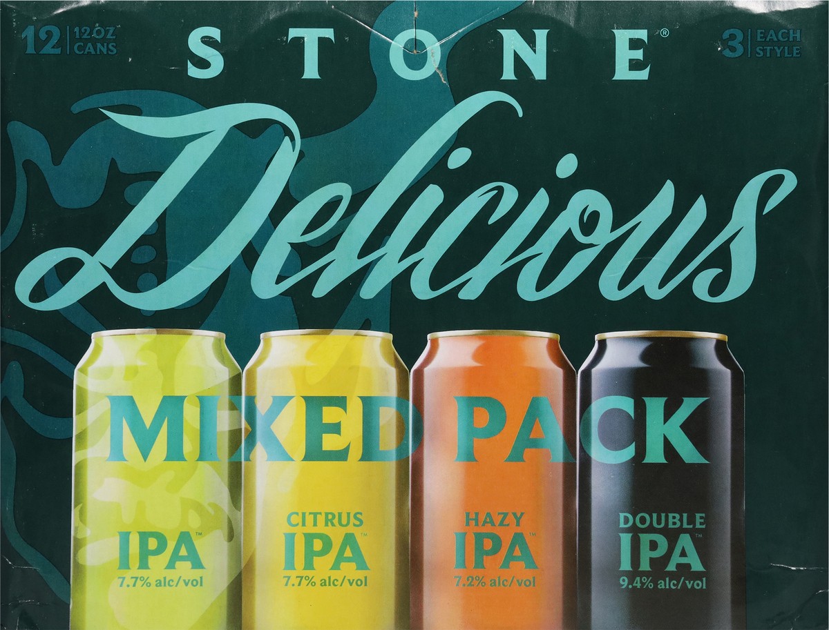 slide 2 of 11, Stone Delicious Mixed Pack 12oz 12pk Cans, 12 ct; 12 oz