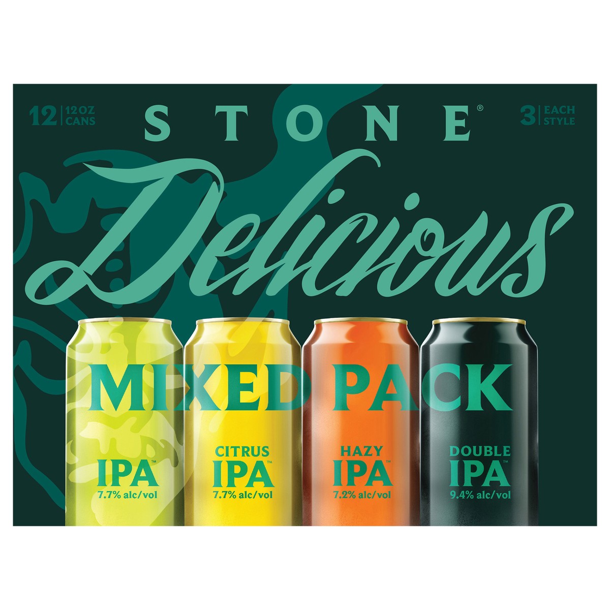 slide 1 of 11, Stone Delicious Mixed Pack 12oz 12pk Cans, 12 ct; 12 oz