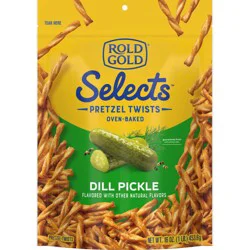 Rold Gold Selects Pretzels Twists Oven Baked Dill Pickle 16 Oz