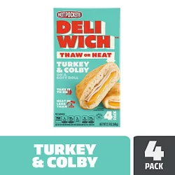 Hot Pockets Deliwich Turkey And Colby Sandwiches Box - 12.9 Oz