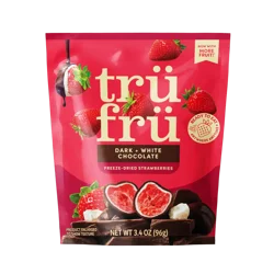 Tru Fru Grab & Share Freeze-Dried Strawberries in White & Dark Chocolate
