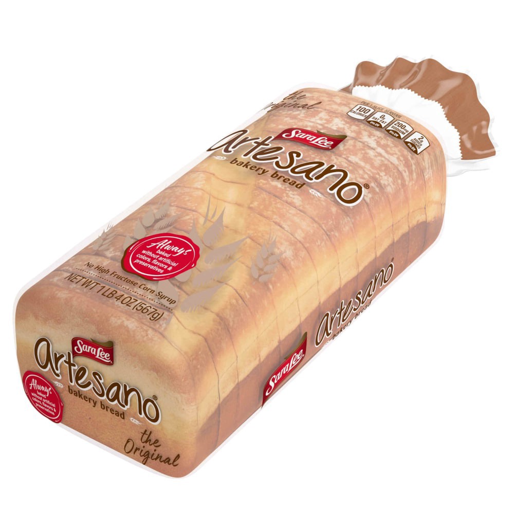 slide 5 of 5, Sara Lee Artesano Bread, 20 oz